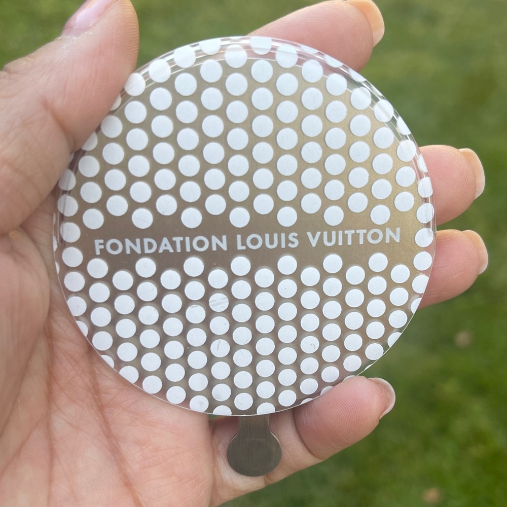 AUTH LOUIS VUITTON LV FOUNDATION Limited Edition Hand Pocket Mirror